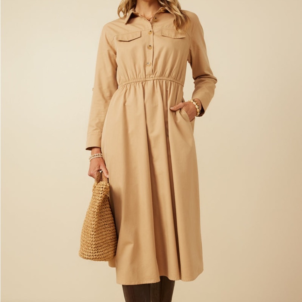 Hayden Camel Button-Up Shirt